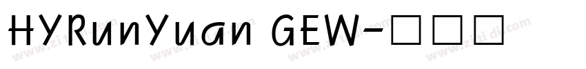 HYRunYuan GEW字体转换